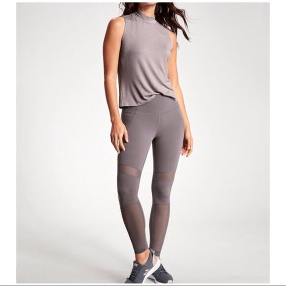 Athleta Salutation Tight Meshblock Stash Pocket XS - Picture 1 of 8